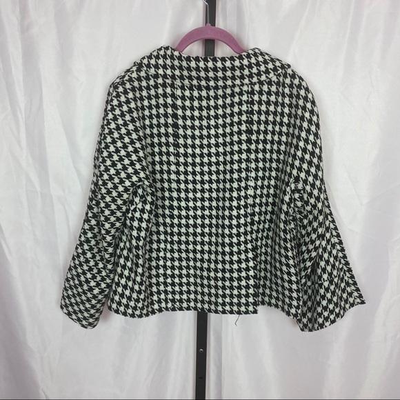 Lapis Houndstooth Swing Jacket, size Medium - Picture 8 of 8